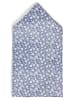 Finshley & Harding London Fliege und Einstecktuch in marine hellblau - 0001