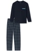 Schiesser Pyjama Comfort Nightwear in Blau