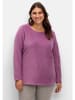 sheego Fleeceshirt in violett