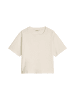Marc O'Polo DENIM T-Shirt mit Broderie Anglaise relaxed in Silky White