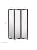 Homestyle4u 3-tlg. Paravent in Schwarz 132x175
