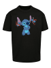 F4NT4STIC Heavy Oversize T-Shirt Disney Lilo And Stitch Little Devils in schwarz