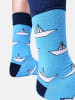 Unabux Freizeitsocken GRUMBLE IN THE JUNGLE in hellblau