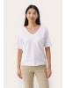 PART TWO T-Shirt kurzarm RatansaPW Gerade Passform in Bright White