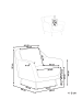 Beliani Sessel EIBY in Schwarz - (W) 84 x (H) 80 x (L) 90 cm