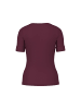 MARC CAIN ADDITIONS  Baumwollstretch-Shirt mit Halbarm in Winetasting