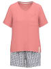 Tom Tailor Shorty Westport in rot-dunkel-Allover
