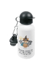 Mr. & Mrs. Panda Kindertrinkflasche Fledermaus Zauberer mit Spruch in Weiß