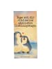 Mr. & Mrs. Panda Handtuch Pinguin umarmen Design mit Spruch in Eisblau