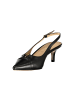 Twinset Schwarz Leder Damen Sandale