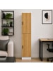 VCM  Mehrzweckschrank Büro Wohnzimmer Dilos 183 x 38 cm in Weiß / Honig-Eiche