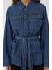 CULTURE Langarm - Hemd CUlava Loose fit in Dark Blue Wash