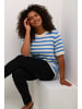 KAFFE curve Strickpullover KCmalia in Ultramarine/Turtle. Stripe