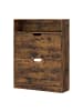 VASAGLE Schuhschrank Custos in Braun - (B)80 x (H)102 x (T)24 cm