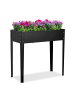 relaxdays Hochbeet in Schwarz- (B)85 x (H)80 x (T)40 cm