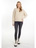 myMo Damen Strickpullover in creme