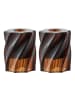 ebuy24 Kerzenhalter Ylva Braun 6 x 6 cm