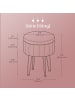 SONGMICS Sitzhocker Giana in Rosa - (B)39 x (H)44.4 x (T)39 cm