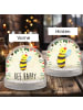 Mr. & Mrs. Panda Schneekugel Biene Happy mit Spruch in Naturpapier