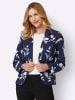 Sieh an! Blazer in marine-flieder-bedruckt
