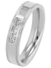 Adeliás Damen Ring aus Edelstahl in silber