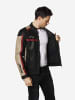 KOROSHI Biker-leder-effektjacke in Schwarz