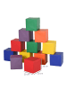 HOMCOM Bausteinset in Rot & Gelb 20L x 20B x 20H cm
