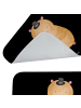 Mr. & Mrs. Panda Badematte Hamster Hut ohne Spruch in Schwarz