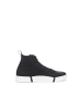 Roberto Cavalli Schwarz Wildleder Leder High Top Sneaker