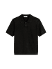 Marc O'Polo DENIM Strick-Poloshirt relaxed in Schwarz