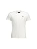 La Martina Weiß Baumwolle Herren T-Shirt