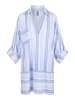 Linga Dore Kleid Pyjama in Blaue Streifen
