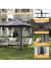 COSTWAY Pavillon 3 x 3 m in Grau