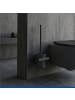 Wenko Silikonbürste für die Toilette in Schwarz, (B) 10,5 x (H) 35,5 x (L) 10,5 cm