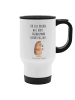 Mr. & Mrs. Panda Kaffee-Thermobecher Igel Kuchenstück mit Spruch in Weiß