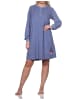 NORMANN Frottee Nachthemd langarm Bündchen - 82092 in blau