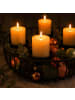 relaxdays Adventskranz in Schwarz - (H)10 x Ø 33 cm
