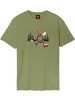Santa Cruz T-Shirt "Braun Pizza Bear T-Shirt" in Grün
