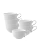 Villeroy & Boch 6er Set Cappuccinotassen New Cottage Basic in 290 ml in weiß