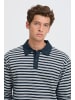 CASUAL FRIDAY Klassisches Langarm-Sweatshirt Knopfleiste in Schwarz