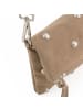 FREDs BRUDER Endless Beads Clutch Tasche Leder 28 cm taupe