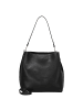 Seidenfelt Alunda Hobo - Schultertasche 33 cm (glossy black) in matt black