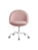 SONGMICS Bürostuhl Lenna in Rosa - (B)60 x (H)(80-90) x (T)60 cm