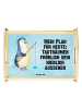 Mr. & Mrs. Panda Tablett Pinguin Angler mit Spruch in Eisblau