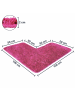 WohnDirect Eckbadematte Florenz in Pink