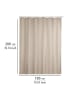 Wenko Duschvorhang Uni beige - Anti-Schimmel/Anti-Bakteriell in Beige, 180 x 200 cm