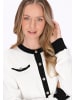 DreiMaster Women Cardigan in offwhite black