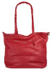 Samantha Look Shopper echt Leder in rot