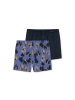 Schiesser Boxershort 2er Pack in Dunkelblau/Hellblau