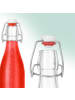 relaxdays 6x Flasche in Transparent - 1 Liter